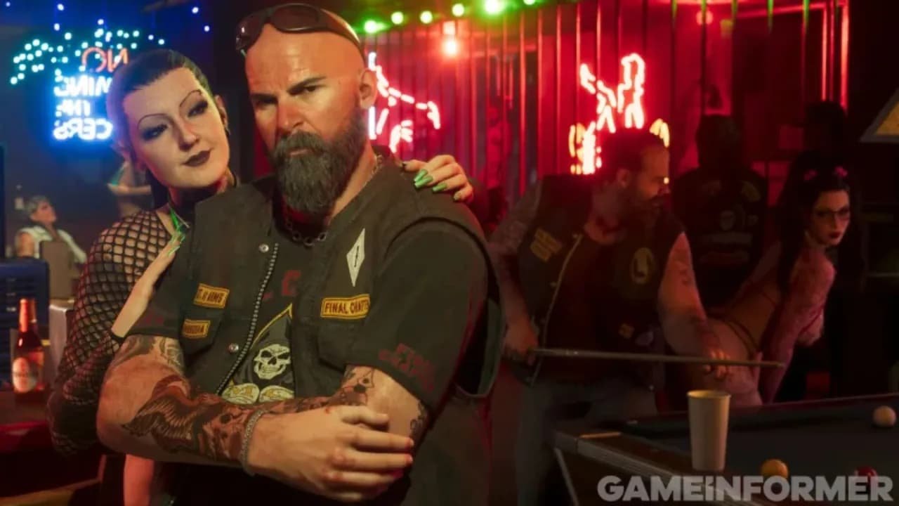 Official GTA 6 screenshot of a nightlife scene in Vice City