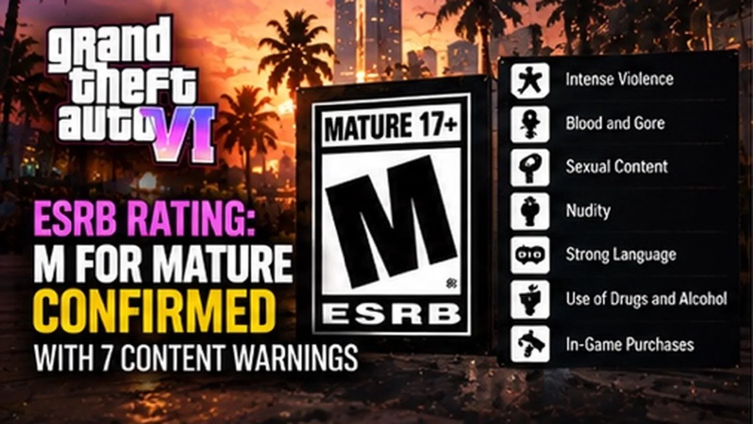GTA 6 ESRB M rating confirmed